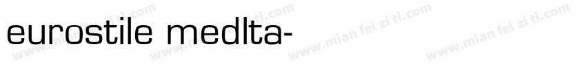 eurostile medlta字体转换